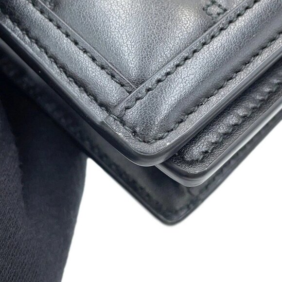 GUCCI GGMatelasse Chain Wallet Leather Black - Picture 7 of 16